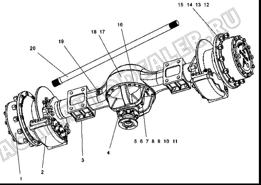 Wheel-end reduction 83240200 для XCMG LW300F