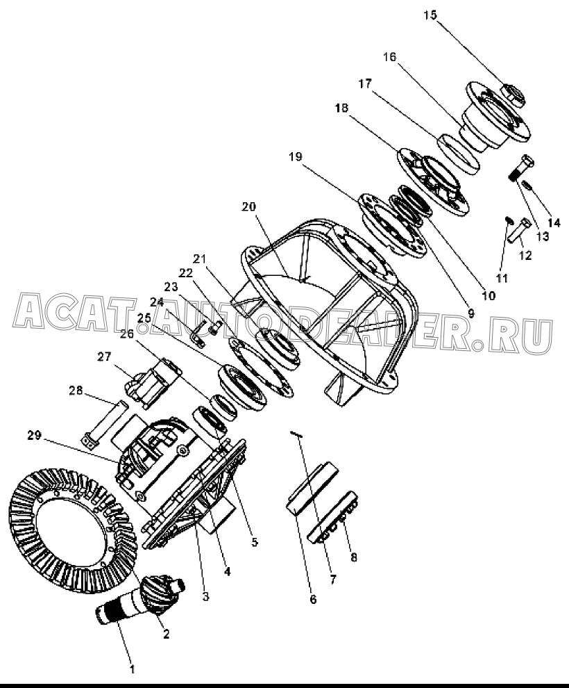 Pinion 82214204 для XCMG LW300F