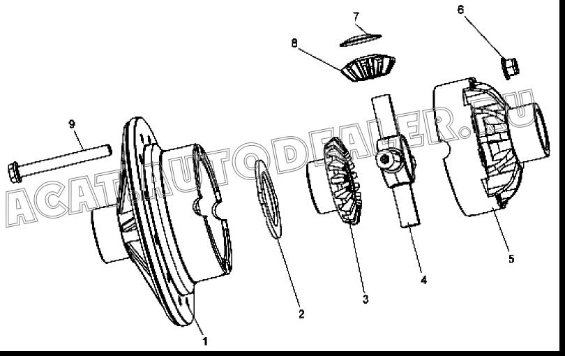 Differential 82190102 для XCMG LW300F