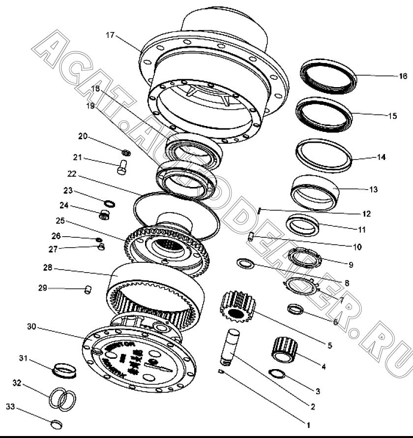 Planet pin 83240205 для XCMG LW300F