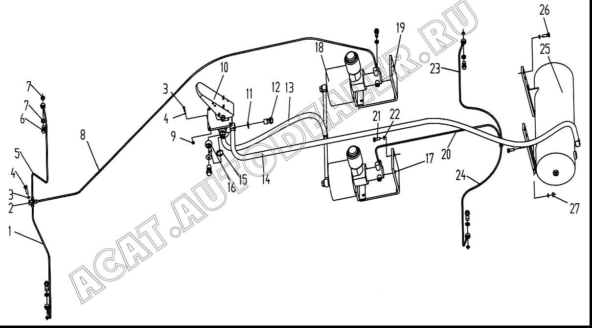 Коробка передач xcmg lw300f схема