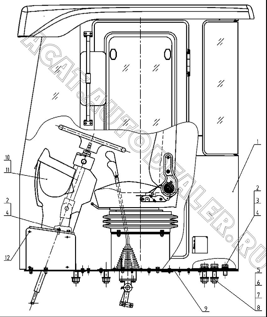 Blot M12x50 4005071 для XCMG LW300F