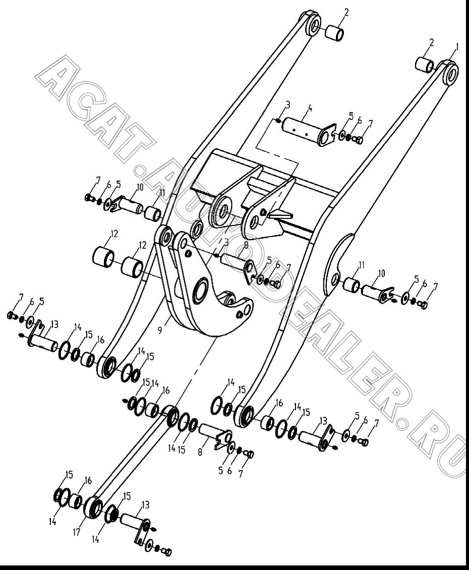 Lift Arm 9362537 для XCMG LW300F