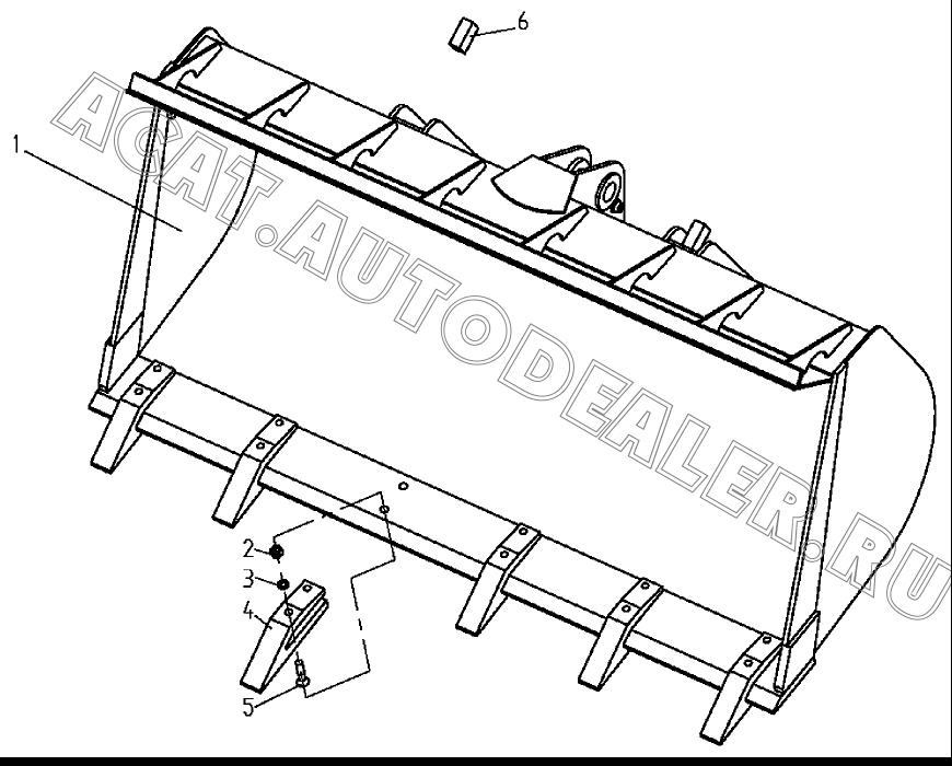 Bucket 9365606 для XCMG LW300F