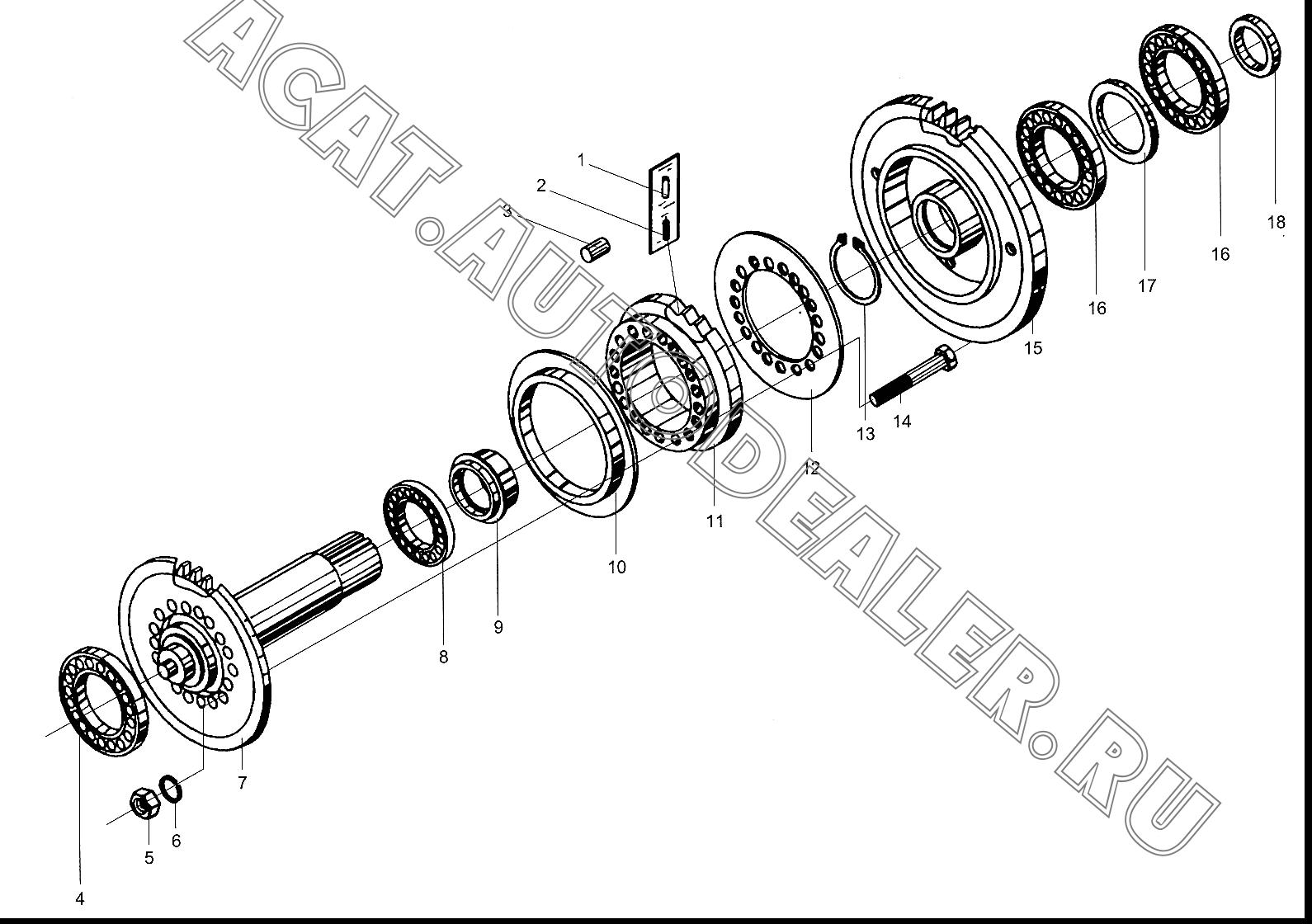 Pin 9332645 для XCMG LW500F