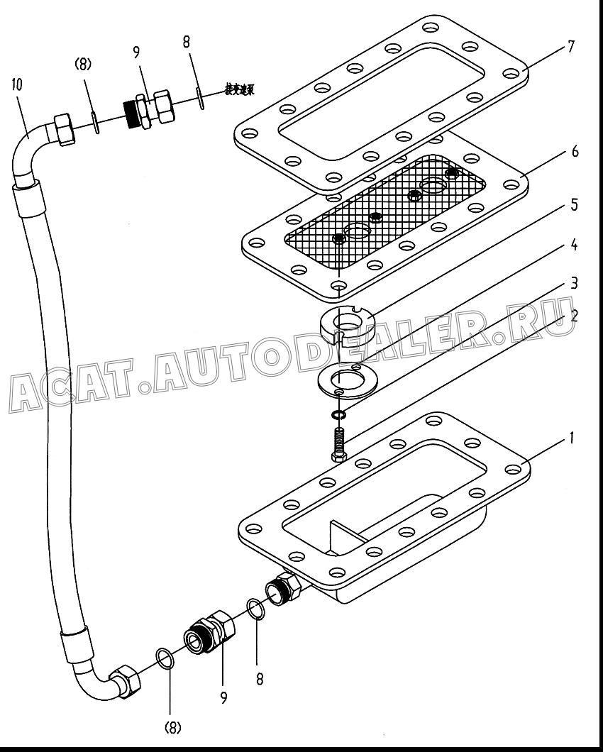 Oil Sump 9309487 для XCMG LW500F