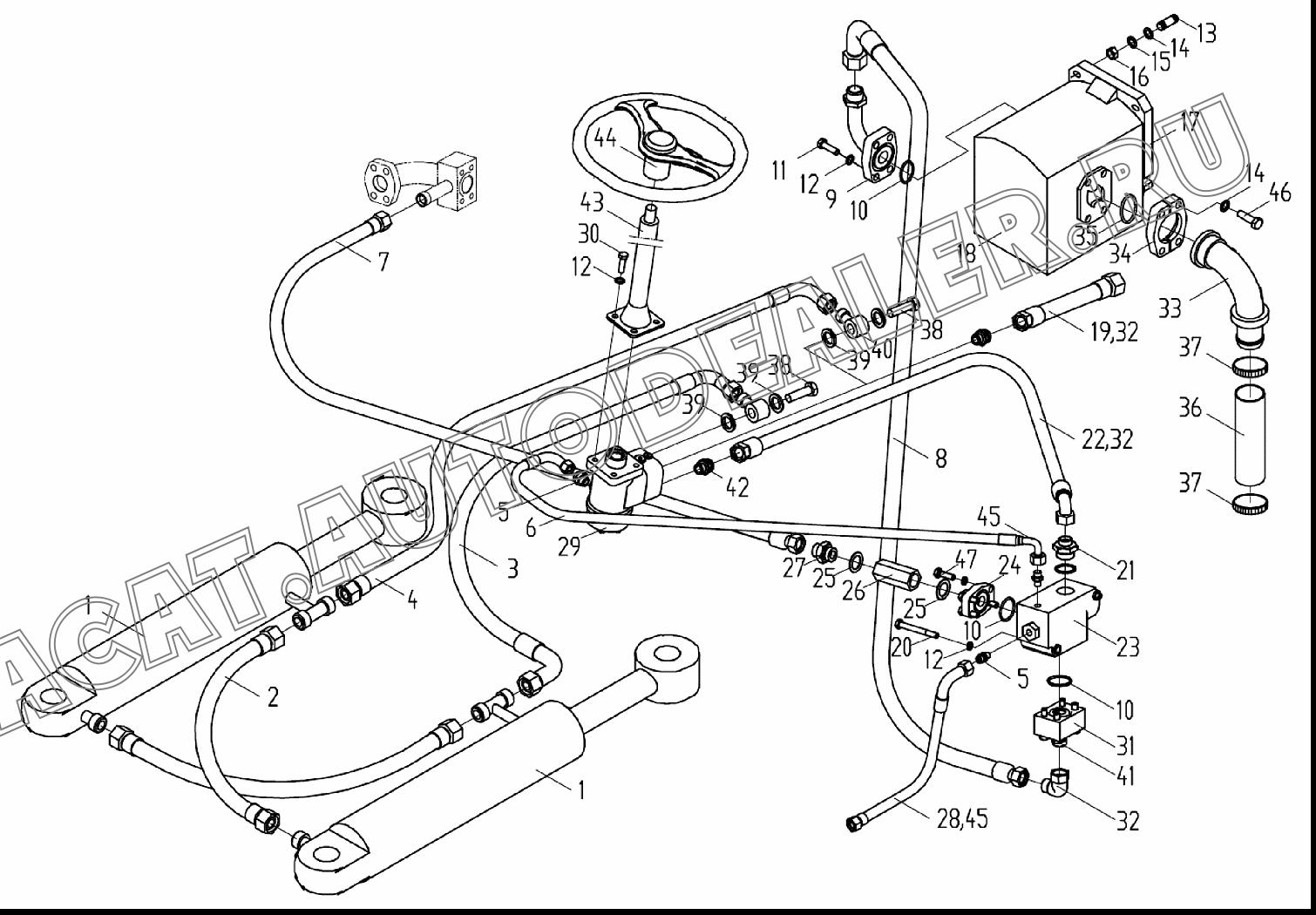 Коробка передач xcmg lw300f схема