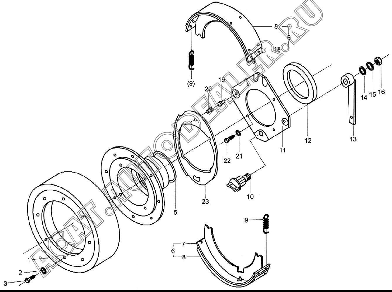 Brake Drum 9320629 для XCMG LW500F