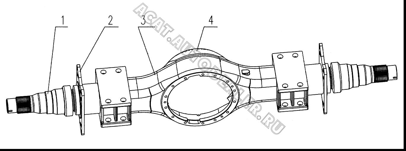 Supporting Shaft 81063102 для XCMG LW541F