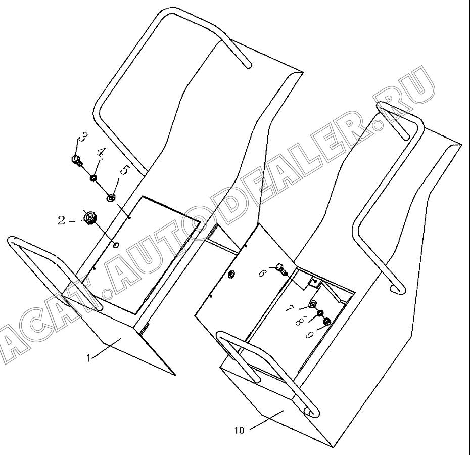 Right Platform LW560F.6.3.1 для XCMG LW541F