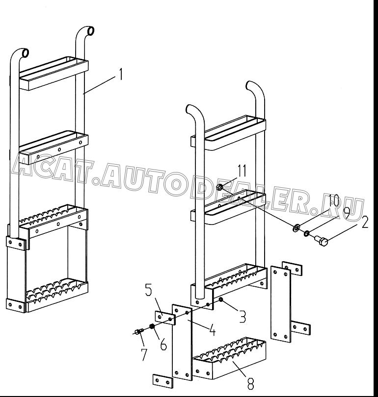 Ladder 520E.6.12.1 для XCMG LW541F