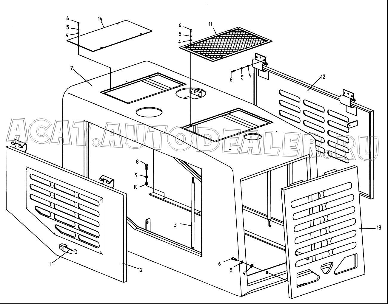 Left Side Door LW560F.12II.2 для XCMG LW541F