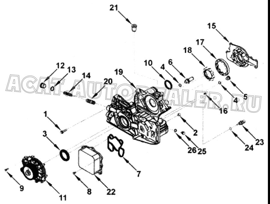 Круглый штифт 3949326 для Cummins ISF 2.8