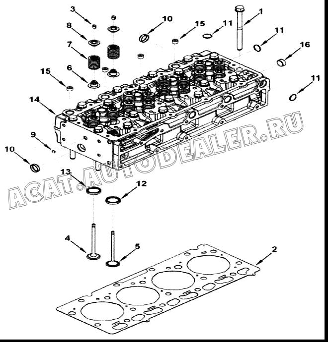 Прокладка головки блока цилиндров 4943051 для Cummins ISF 2.8