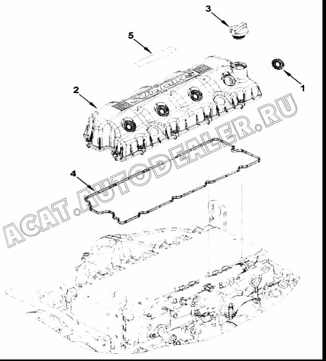 Крышка клапана 5261020 для Cummins ISF 2.8