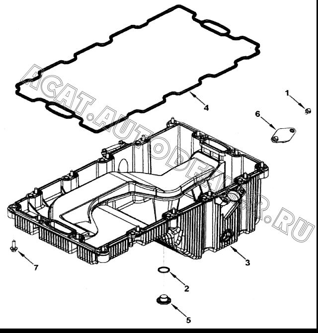 Поддон картера двигателя 5266886 для Cummins ISF 2.8
