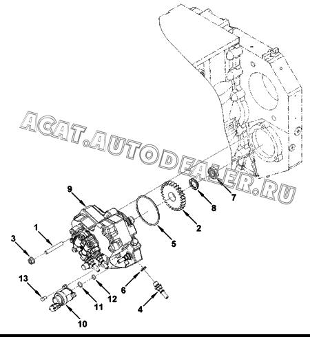 Шестеренный топливный насос 3955153 для Cummins ISF 2.8