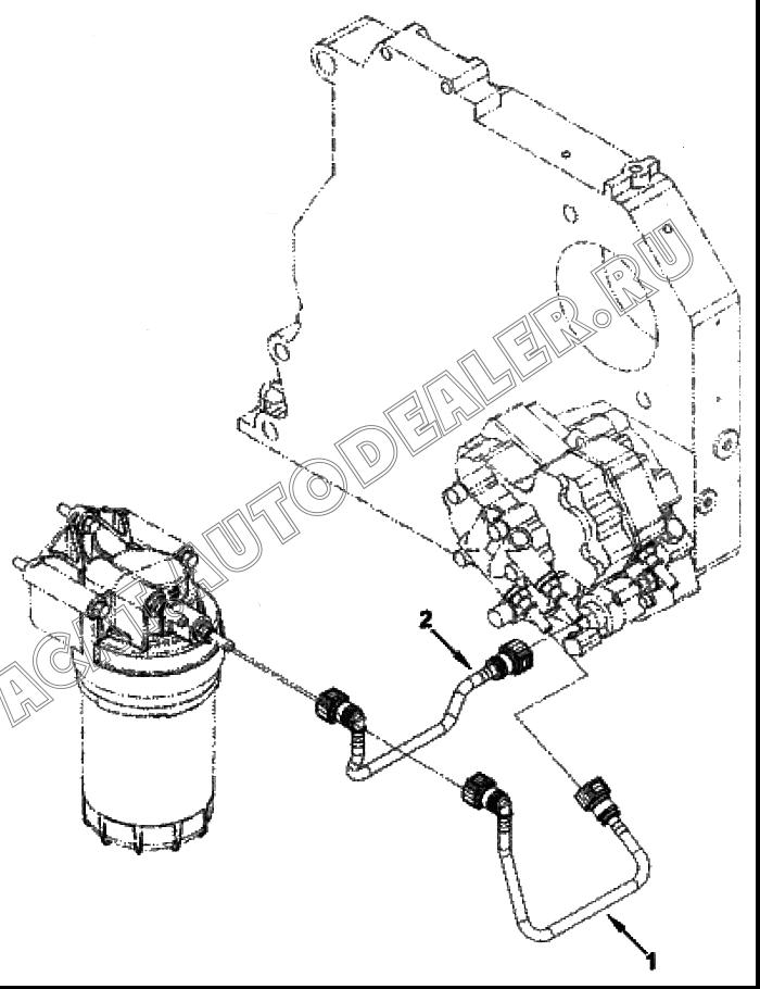 Трубопровод подачи топлива 4990464 для Cummins ISF 2.8