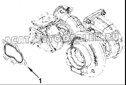 Прокладка патрубка выпускной системы 5255538 для Cummins ISF 2.8