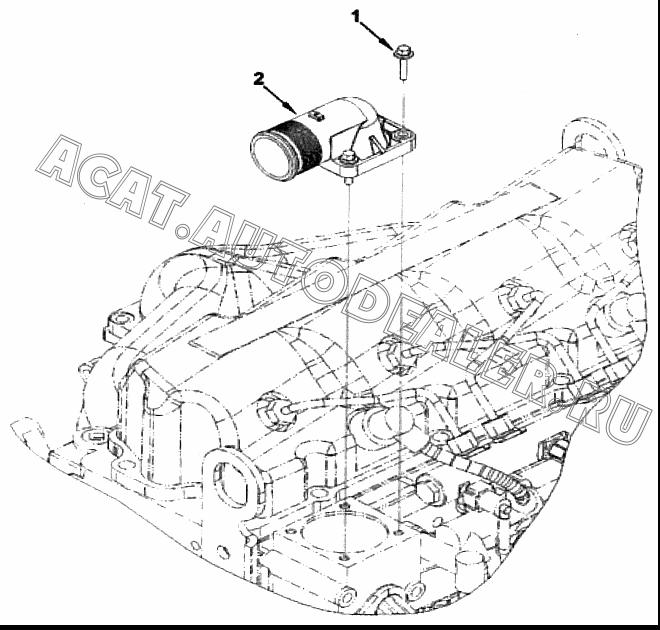 Выходной водяной патрубок 4992623 для Cummins ISF 2.8