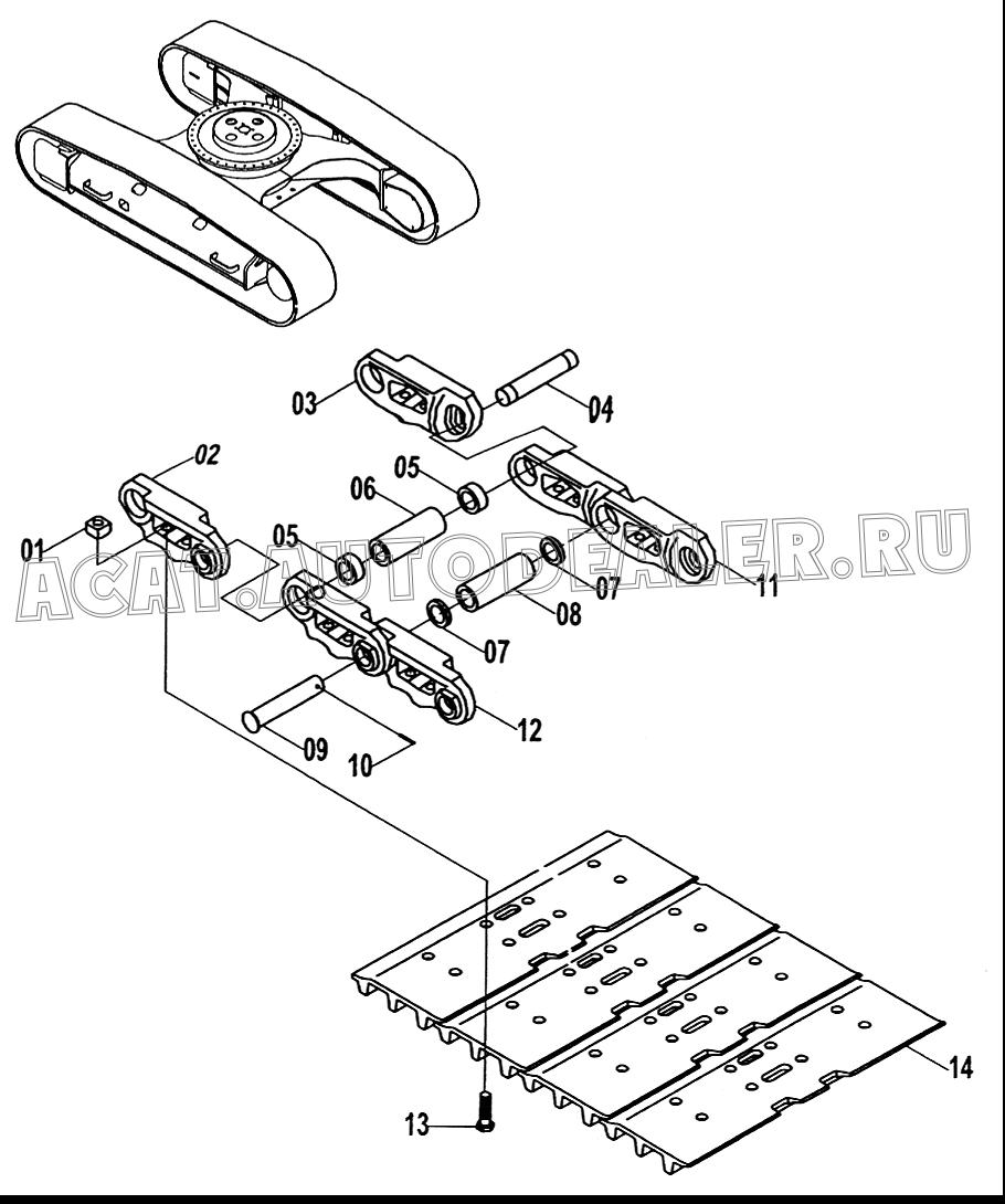 Уплотнение 80A0181 для LiuGong CLG 225