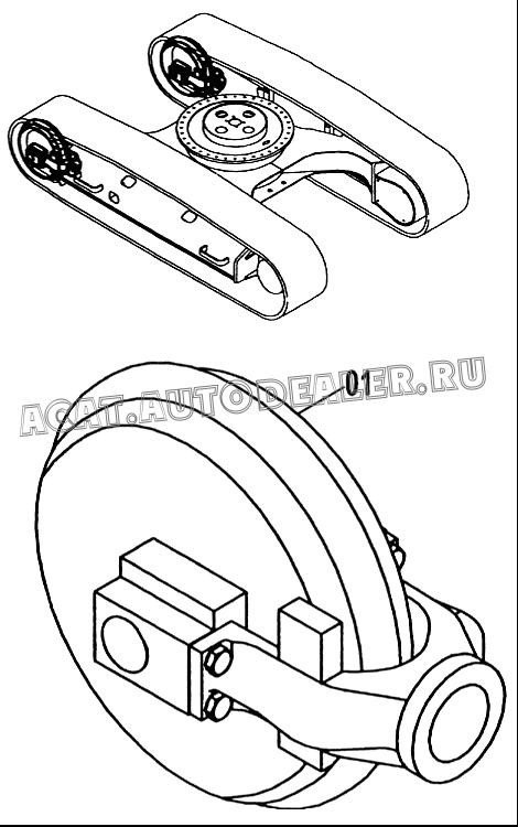 Натяжное колесо 51C0113 для LiuGong CLG 225