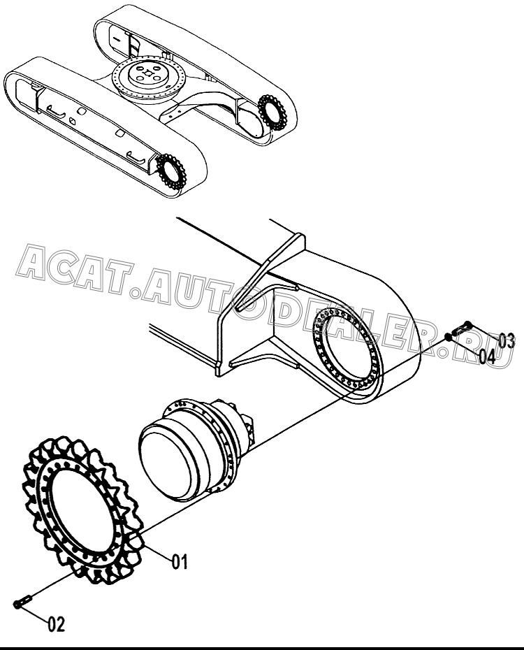 Ведущее колесо 46A0035 для LiuGong CLG 225