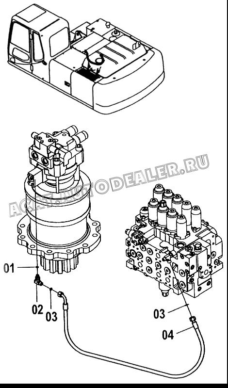 Смычка 32C0260 для LiuGong CLG 225