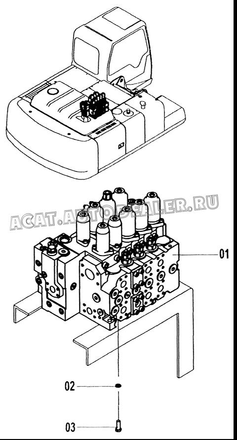 Гидрораспределитель 12C0375 для LiuGong CLG 225