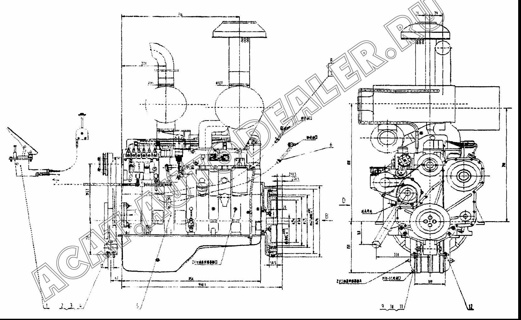 Двигатель 40C0194 для LiuGong CLG 418