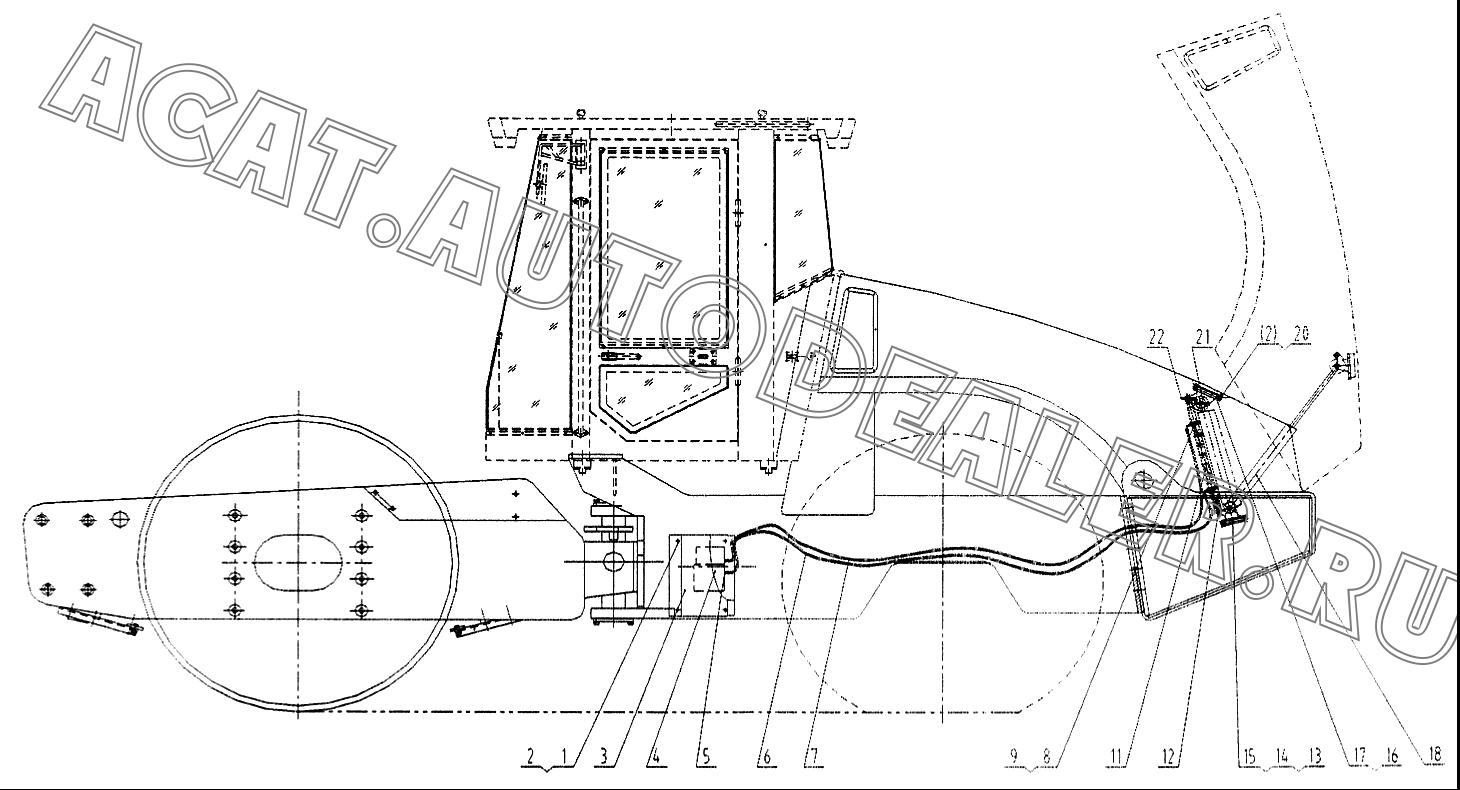 Палец 60U0021 для LiuGong CLG 614H