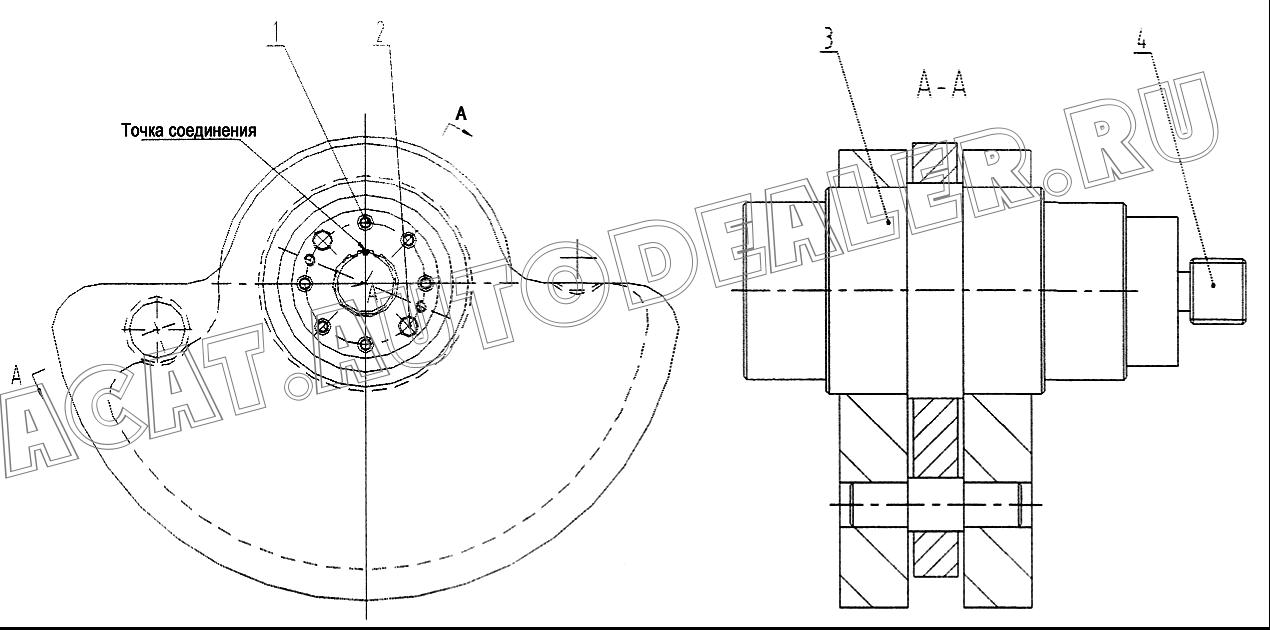 Палец 60U0001 для LiuGong CLG 614H