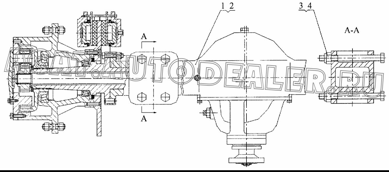 Мост передний SAE85W-90 51C0062 для LiuGong CLG 835