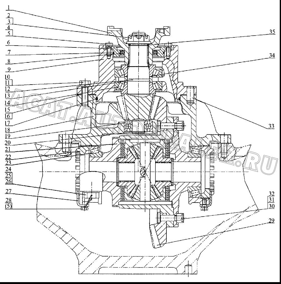 Фланец 04A0040 для LiuGong CLG 842