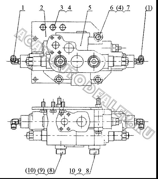 Клапан 12C0055 для LiuGong CLG 842