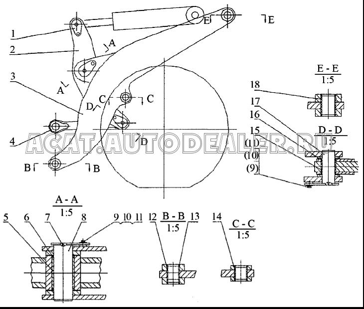 Подшипник 55A0165 для LiuGong CLG 842