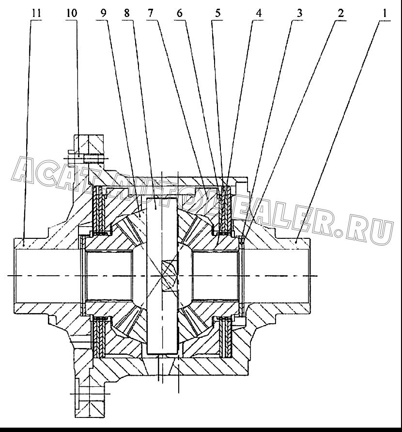 Корпус дифференциала 70A0083 для LiuGong CLG 862