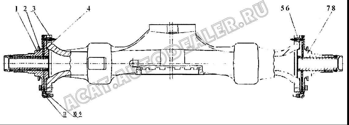 Картер моста 70A0098 для LiuGong CLG 862