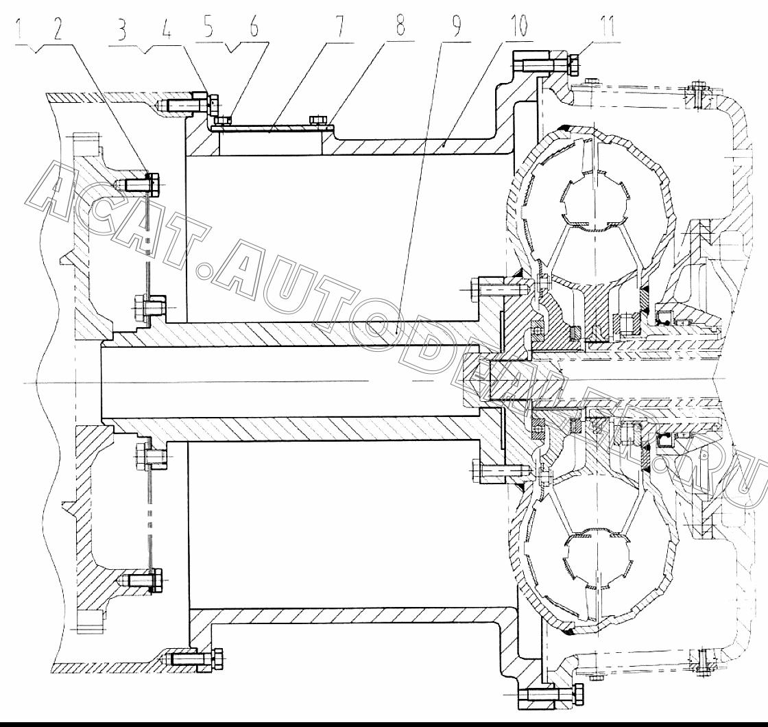 Вал 72A0216 для LiuGong CLG 888