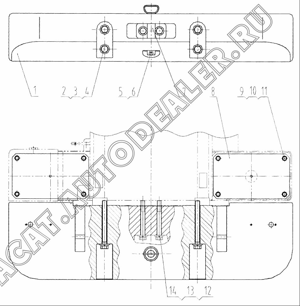 Противовес 27C0047 для LiuGong CLG 888