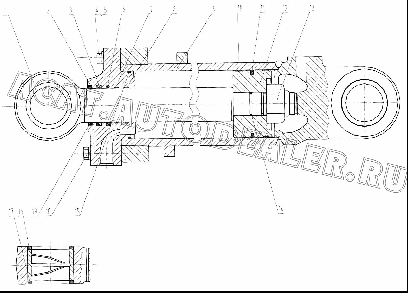 Шток 61A0210 для LiuGong CLG 888