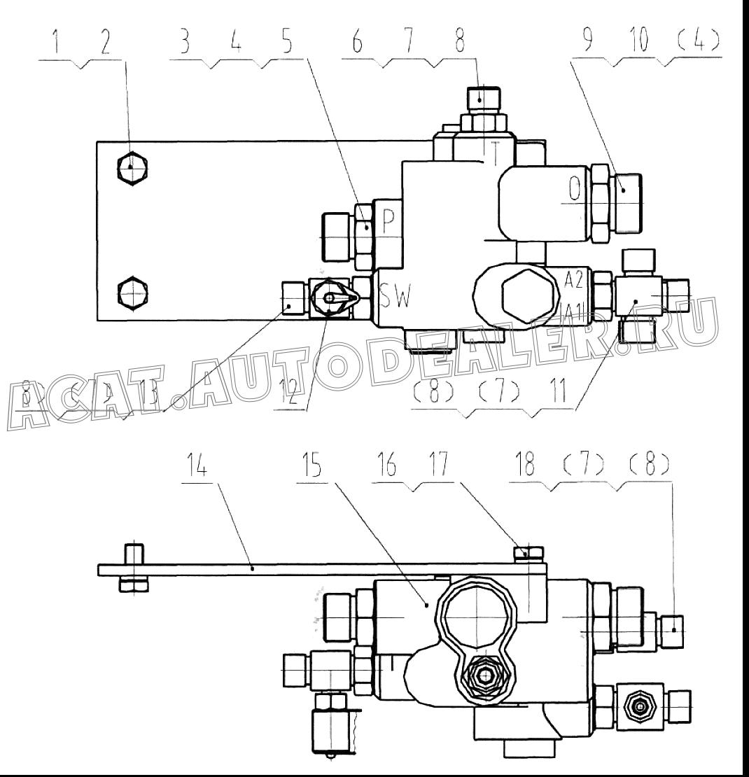 Штуцер 00A0319 для LiuGong CLG 888