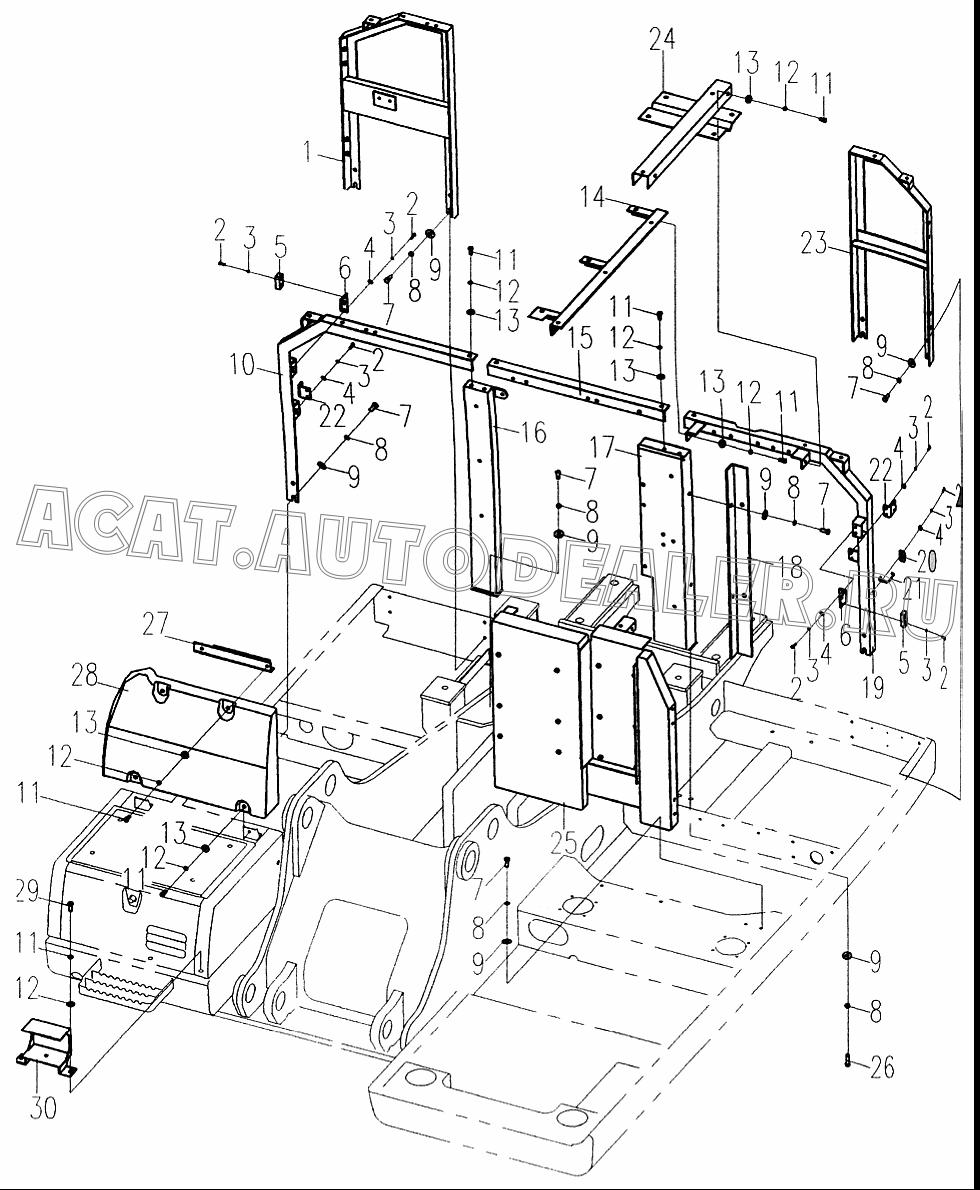 Панель монтажная 42D0141 для LiuGong CLG 925