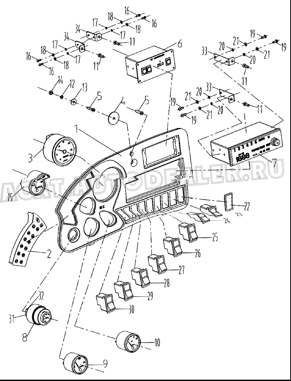 Панель приборов 85A0325 для LiuGong CLG 766