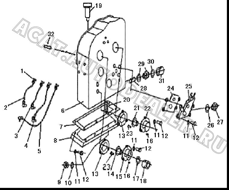 TRANSMISSION CONTRL VALVE ZL15G 4110000789001 для SDLG LG916