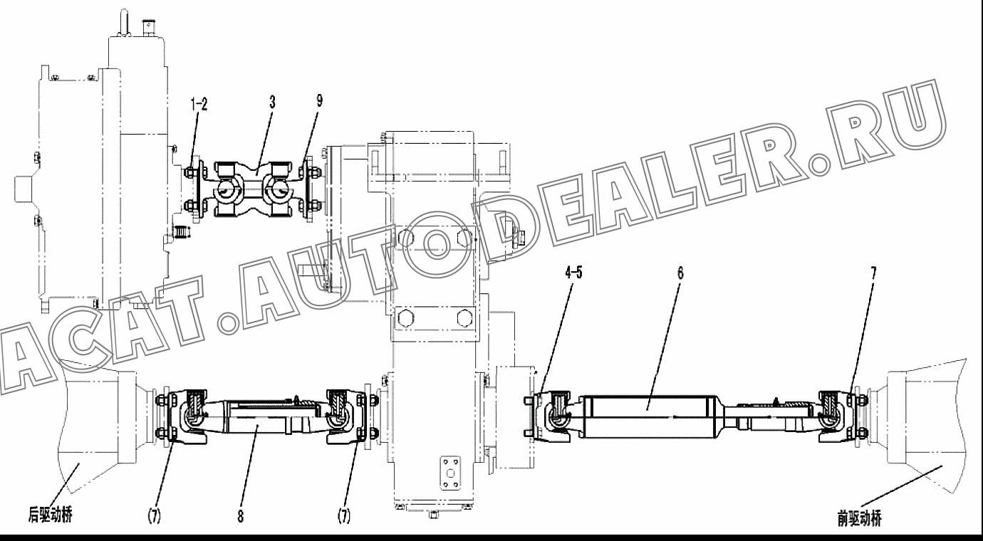 MAIN TRANSMISSION SHAFT 4110000802 для SDLG LG916