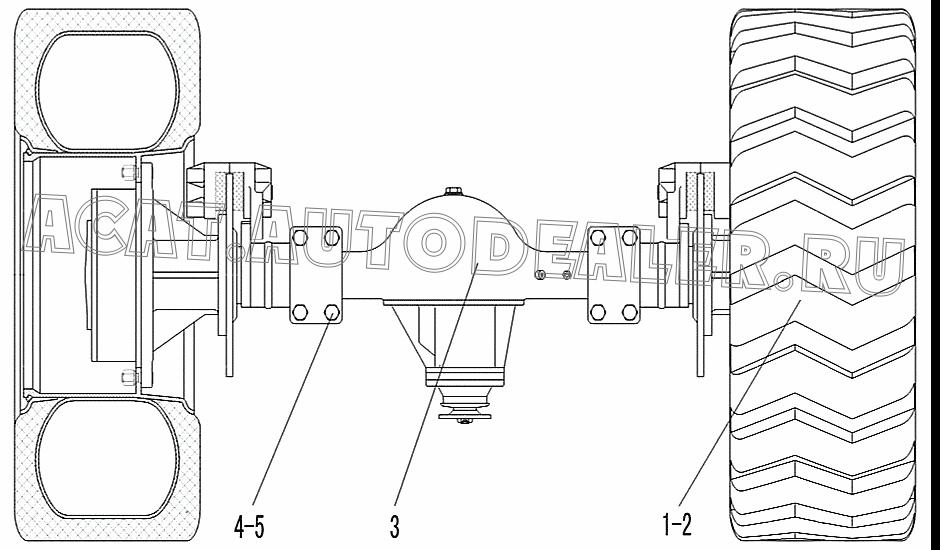 REAR BRIDGE ASSEMBLY ZL15F(A)-B 4110000786 для SDLG LG916