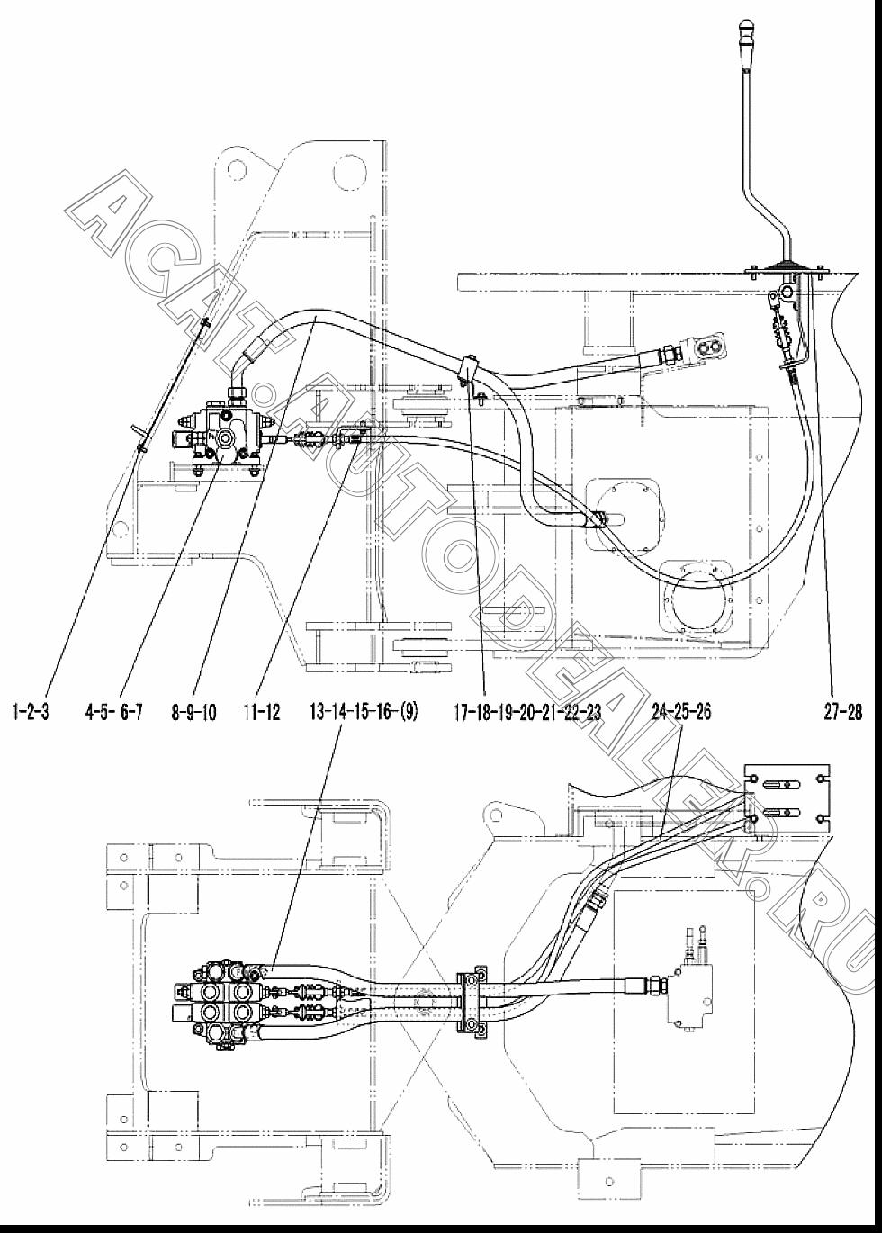 CONTROL VALVE ZL20DL1-02-1 4120002459 для SDLG LG916