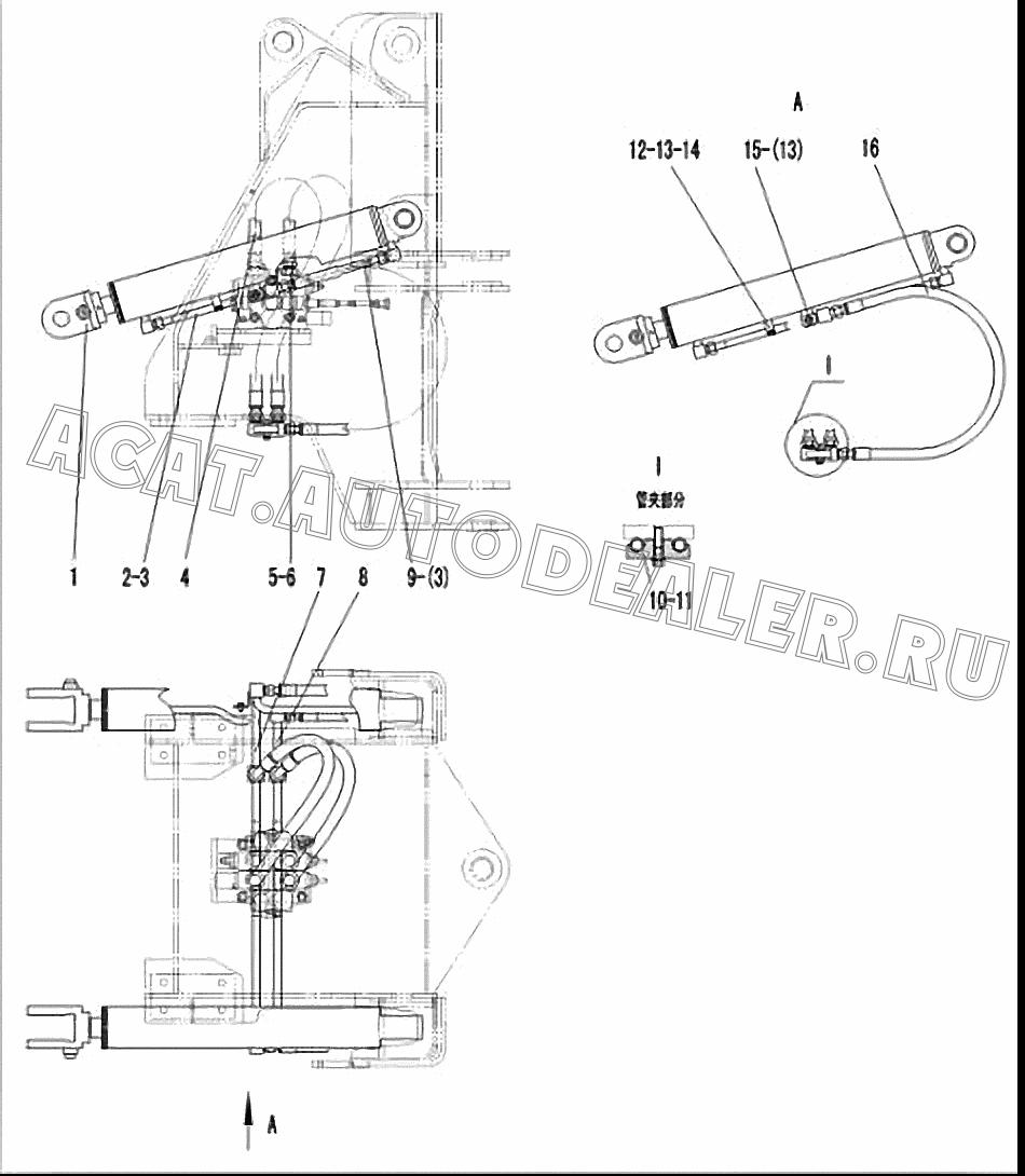 BOOM CYLINDER HSGL-90x50x577-920 4120002273 для SDLG LG916