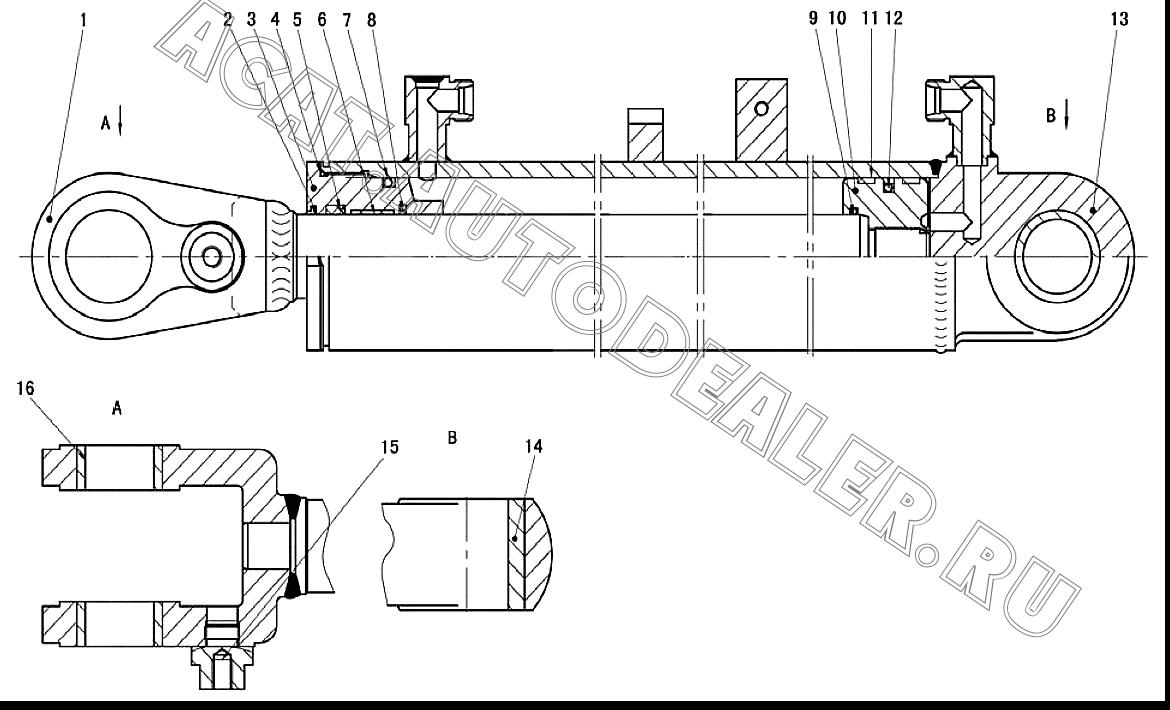 PISTON 4120002273004 для SDLG LG916